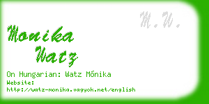 monika watz business card